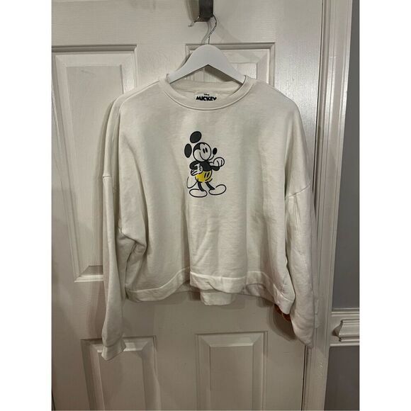 Disney Mickey Mouse & Friends Cream Retro Sweatshirt sz XL Genuine Mousewear - Picture 2 of 7